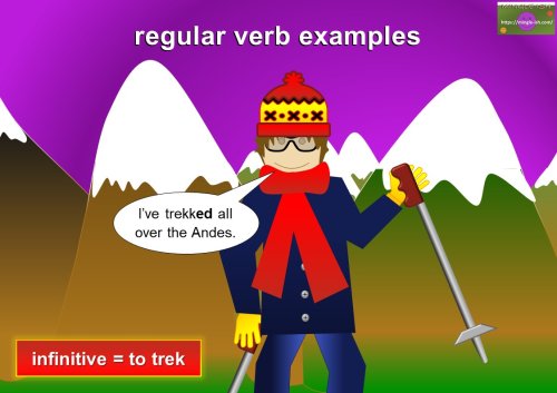 regular verb examples - to trek