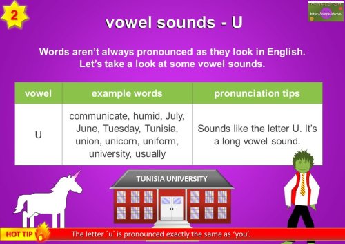 vowel sounds - U (long vowel sound)