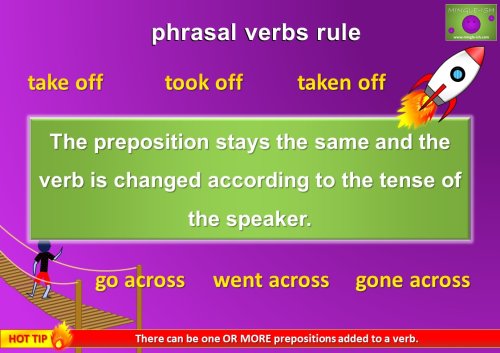 phrasal verbs rules