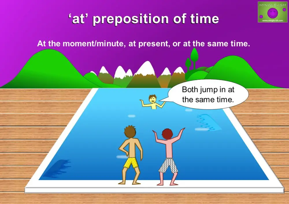 at preposition - Mingle-ish