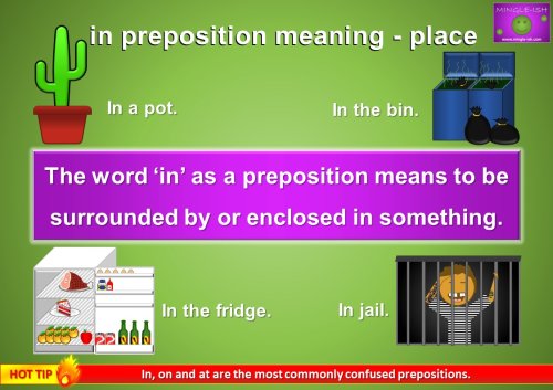 in preposition of place