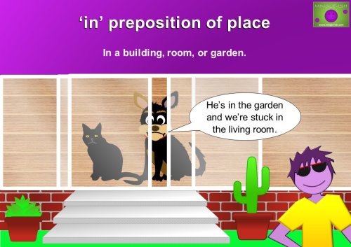 in preposition of place example