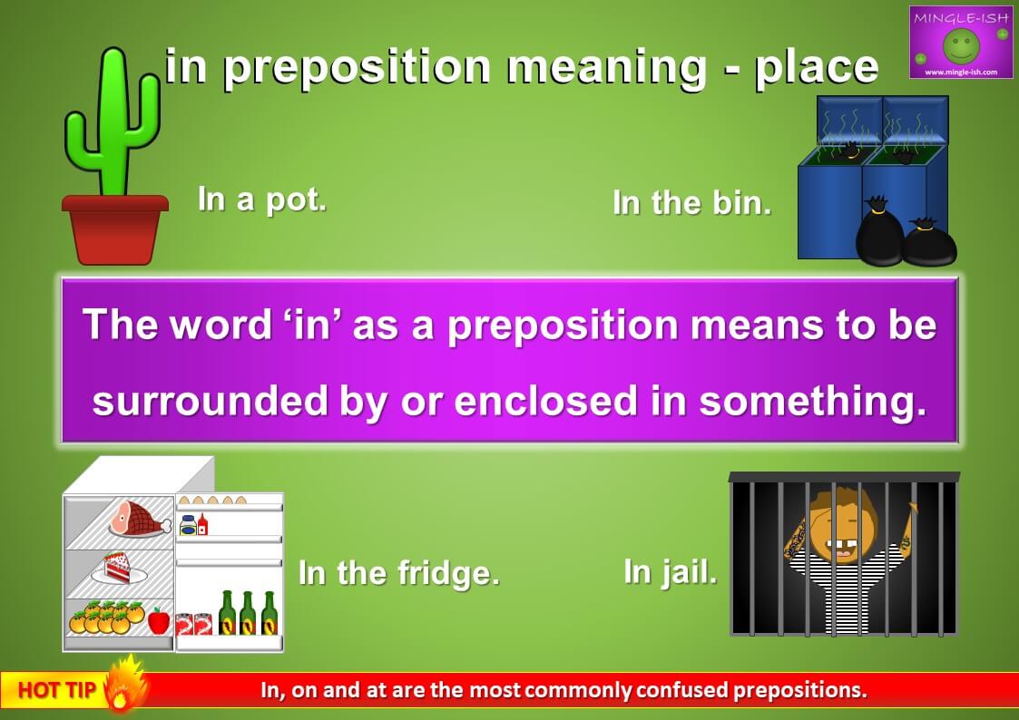 In Preposition Mingle ish