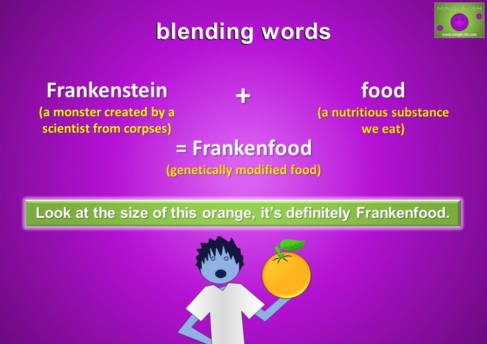 Blending words in English - Mingle-ish