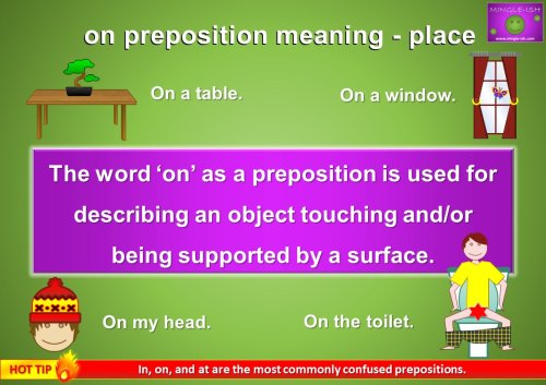 on preposition of place