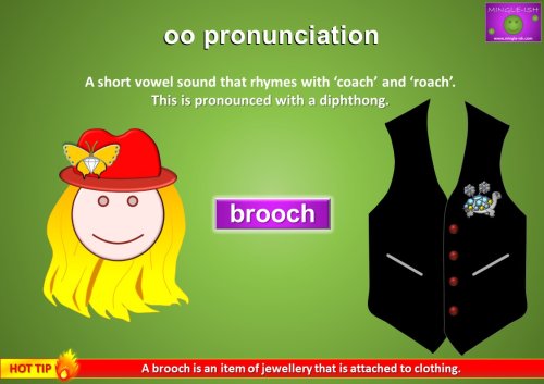 short oo sound - brooch pronunciation