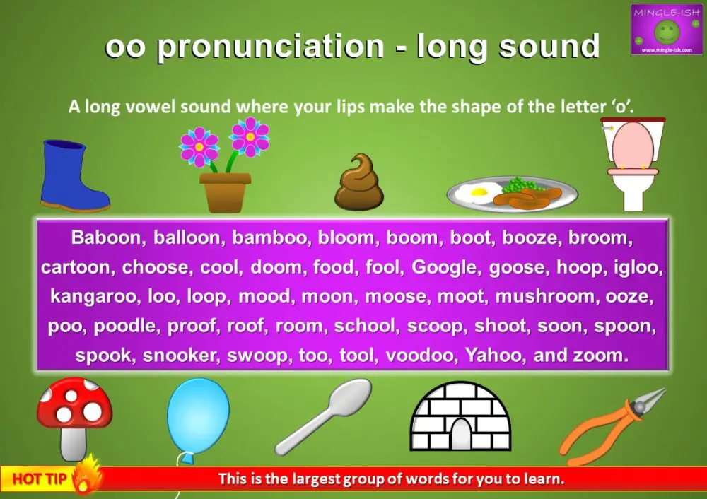 oo pronunciation English Sounds Mingleish