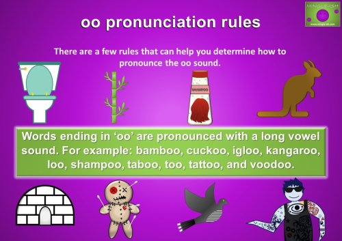 oo pronunciation rules - words ending in oo