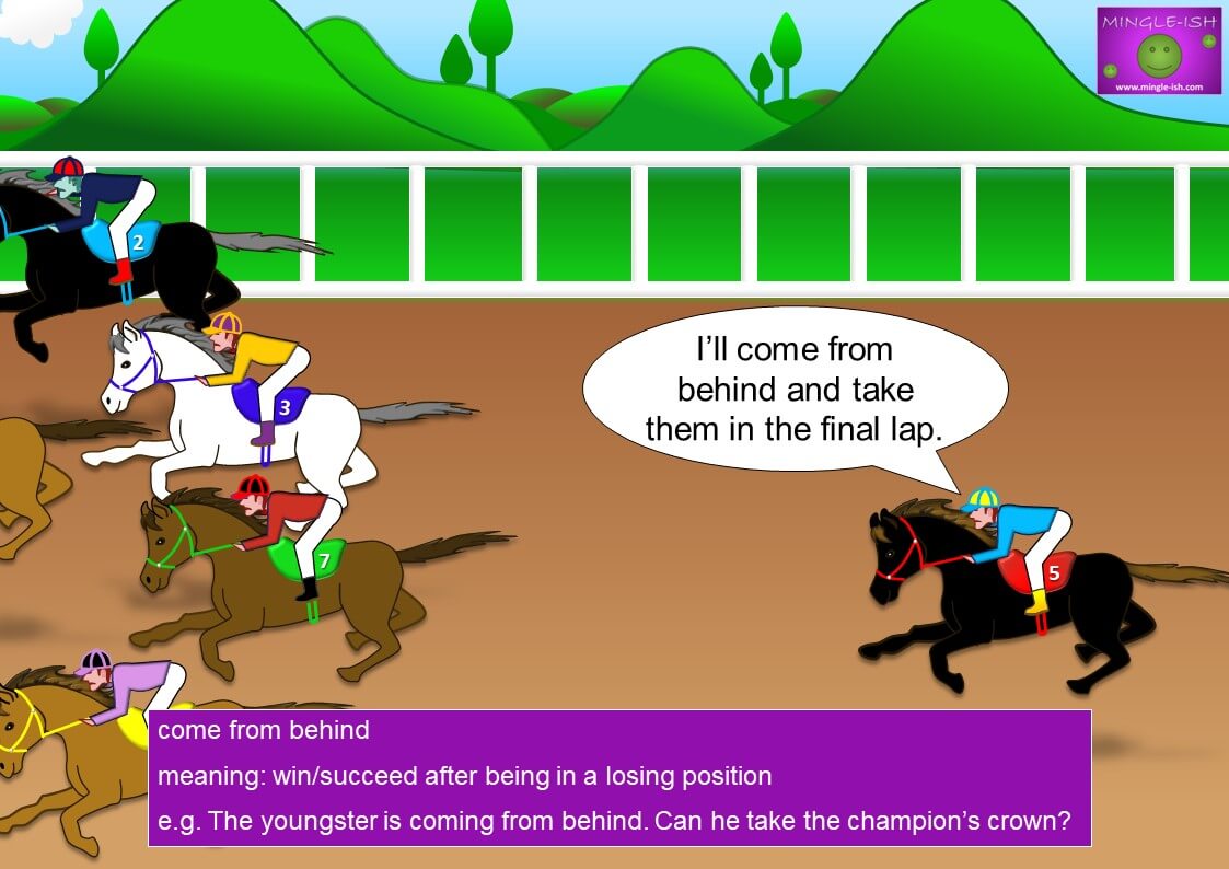 Horse racing idioms and expressions - Mingle-ish