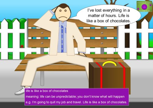 chocolate idioms and expressions - life is like a box of chocolates meaning