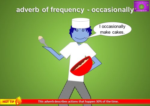 adverb of frequency example - occasionally