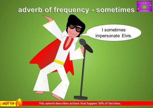 adverb of frequency example - sometimes