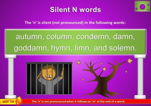 silent n words