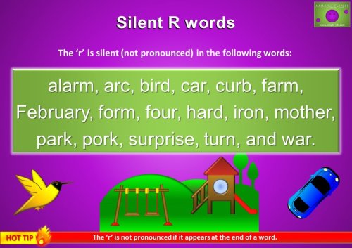 silent r words