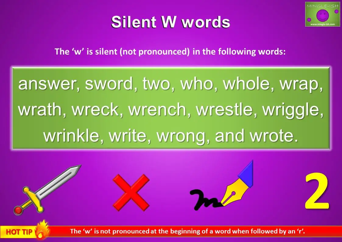 Silent W Mingle ish