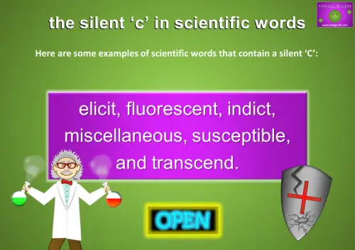 The Silent 'C' in Scientific Words Examples