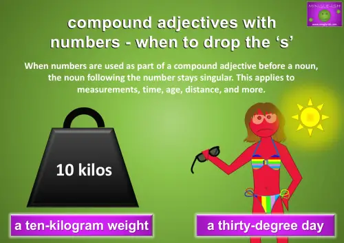 compound adjectives with numbers - when to drop the ‘s’