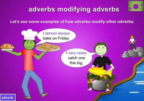 adverbs modifying adverbs example sentences