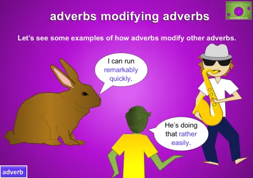 adverbs modifying adverbs example sentences