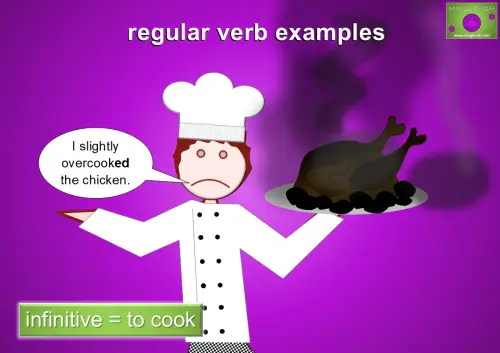 regular verb examples - to cook