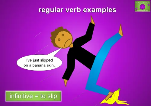 regular verb examples - to slip