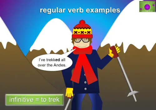 regular verb examples - to trek