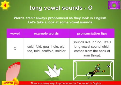 vowel sounds - O (long vowel sound)