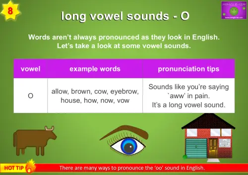 vowel sounds - O (long vowel sound)