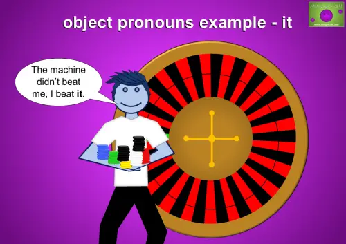 object pronouns example - it