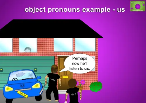 object pronouns example - us
