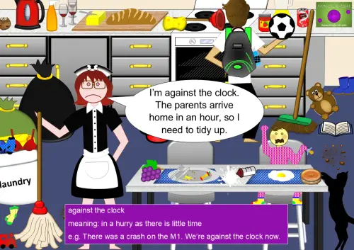 clock expressions - against the clock