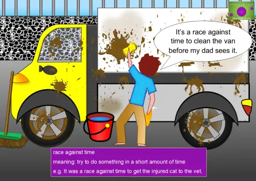time idioms - race against time