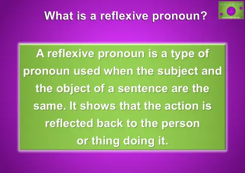 what is a reflexive pronoun