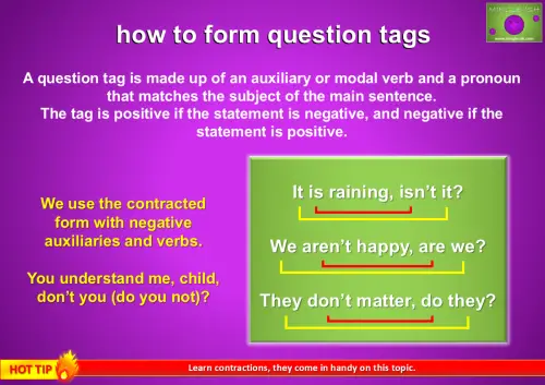 how to form question tags