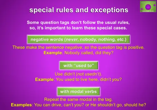 special rules and exceptions - 2