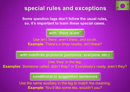 special rules and exceptions - 3