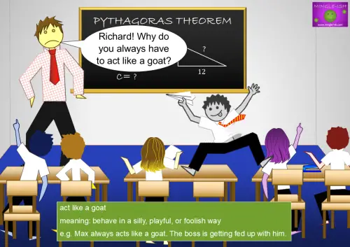 act like a goat meaning and examples