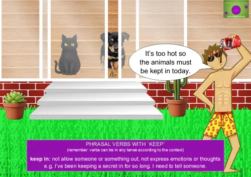 keep in meaning and examples