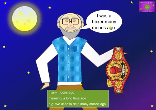 many moons ago meaning and examples