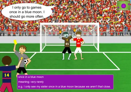 once in a blue moon meaning and examples